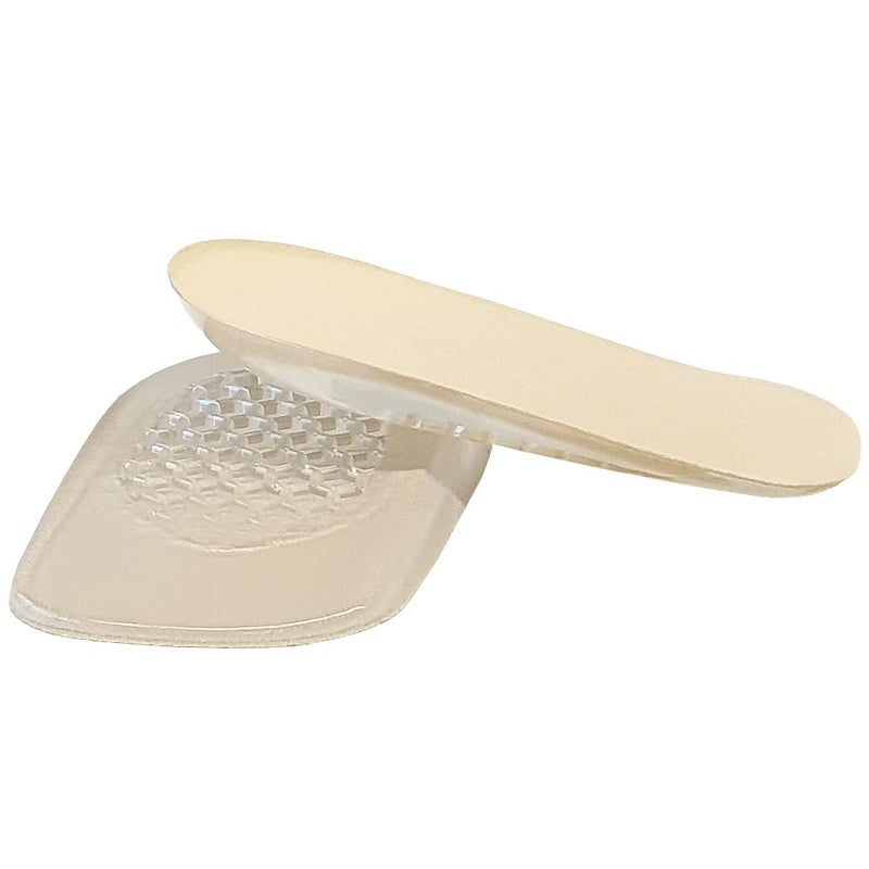 FOOTINSOLE.COM Premium Heel Cushions for Heel Pain Relief & Shoe Comfort â€“ Gel Inserts for Men & Women, High Heel Pads & Grips, Adjust for Loose Shoes (Small (0.6" Height), Beige) - Image 2
